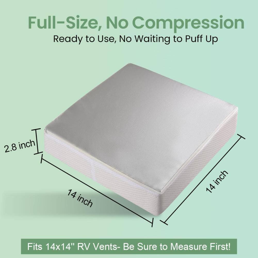 Unbranded 14 in x 14 in Waterproof RV Vent Insulator and Skylight Cover Reflective Thermal Shade for Standard RV Vents (3)