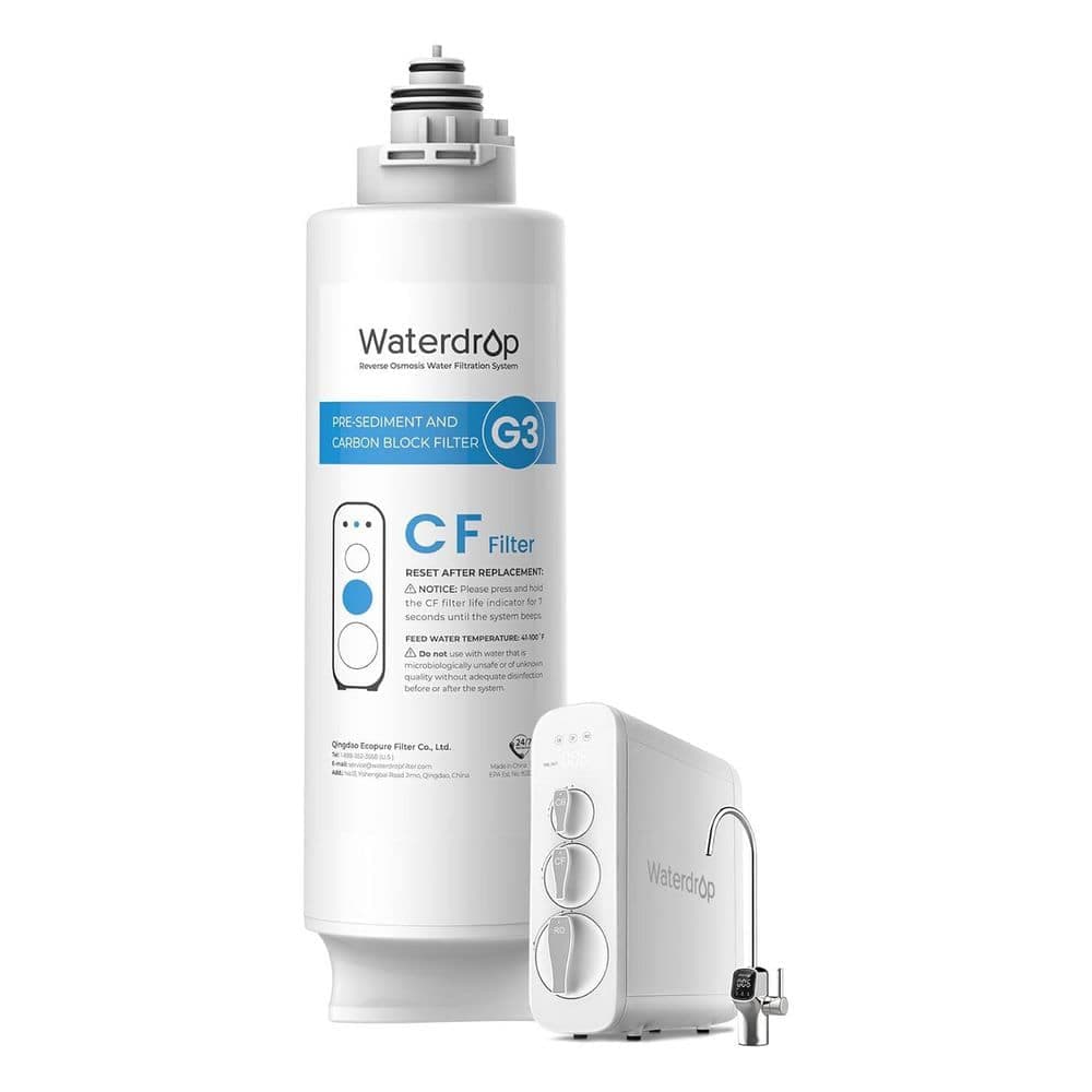 Waterdrop Reverse Osmosis System CF Replacement Water Filter Cartridge