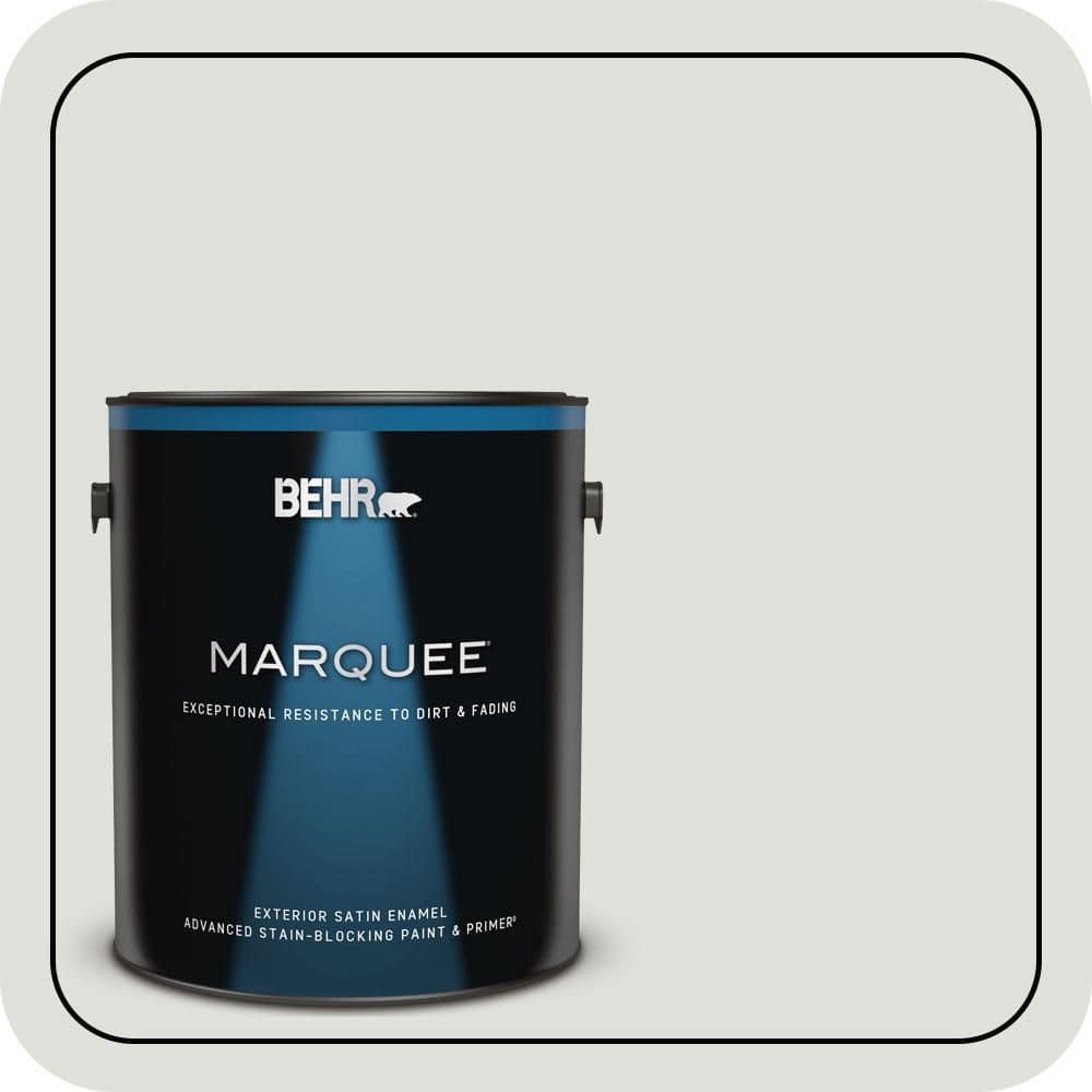 BEHR MARQUEE 1 gal. #MQ3-45 Looking Glass Satin Enamel Exterior Paint & Primer