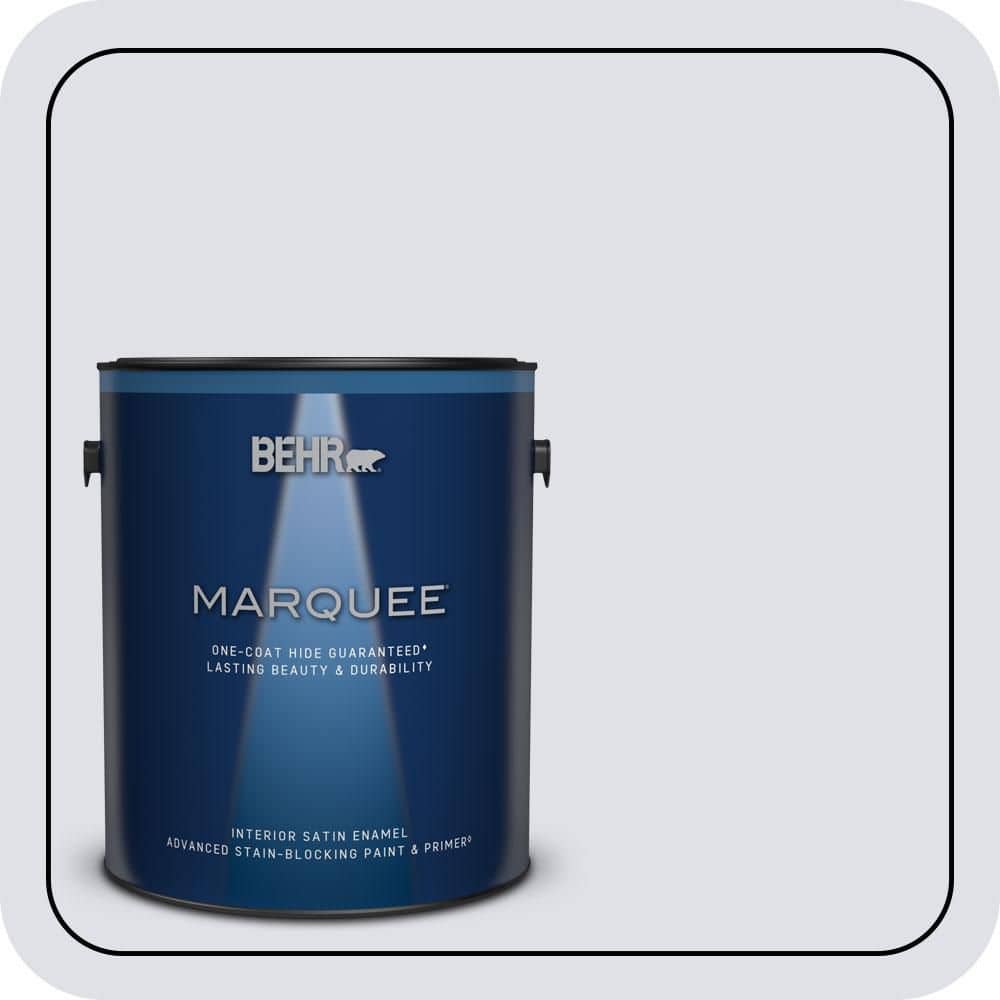 BEHR MARQUEE 1 gal. #640E-2 Lilac Champagne Satin Enamel Interior Paint & Primer