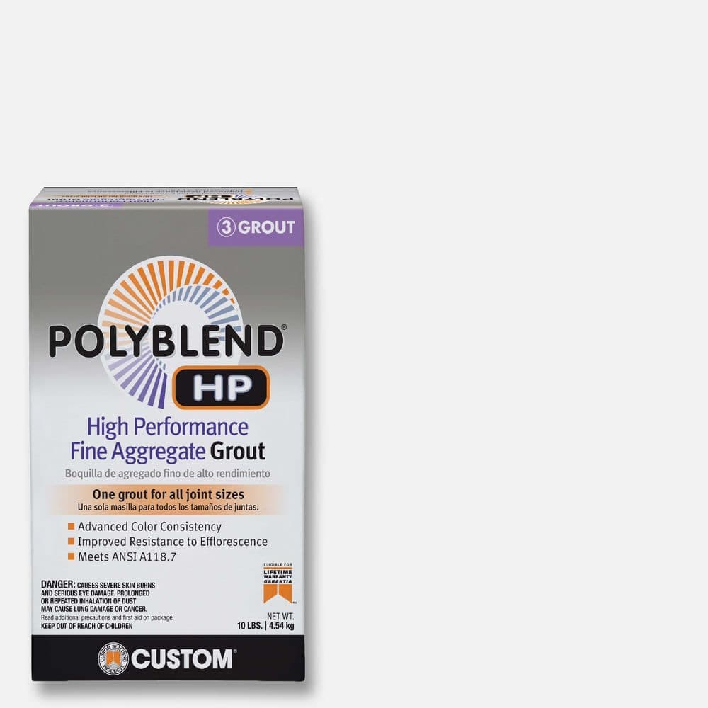 Custom Building Products Polyblend HP #640 Arctic White 10 lbs. High Performance Fine Aggregate Grout (2)