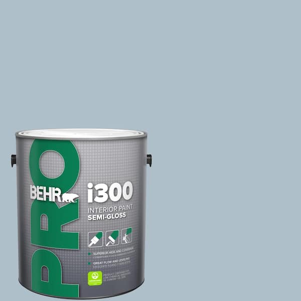 BEHR PRO 1 gal. #570E-3 Liberty Gray Semi-Gloss Interior Paint
