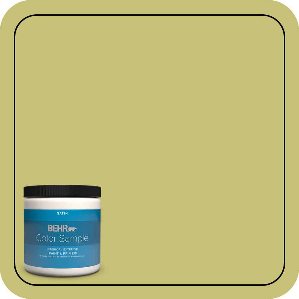 BEHR PREMIUM PLUS #PPU9-07 Fresh Sprout Enamel Interior Stain-Blocking Paint and Primer (1)
