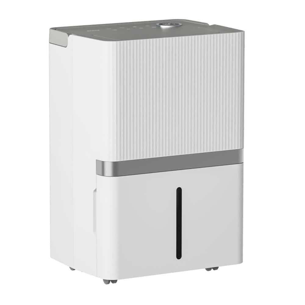 LUKO 95 pt. 5000 sq. ft. White Dehumidifier for Home and Basement, Drain Hose, Auto Defrost, Continuous Drainage (1)