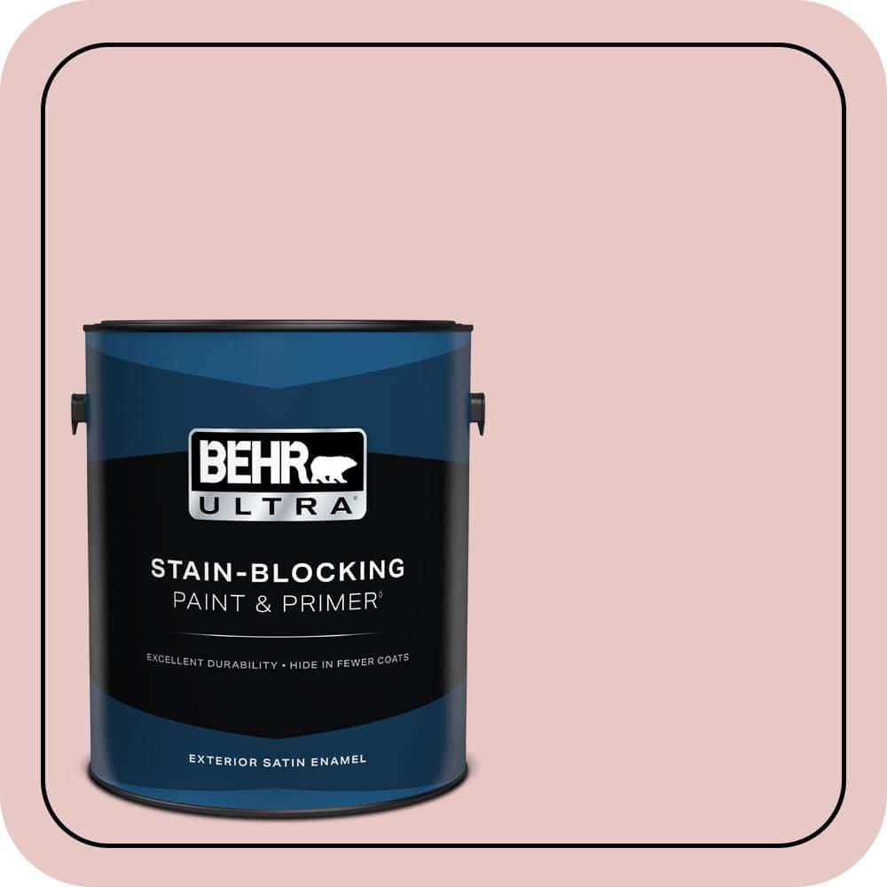 BEHR ULTRA 1 gal. #S150-1 Cherubic Satin Enamel Exterior Paint & Primer