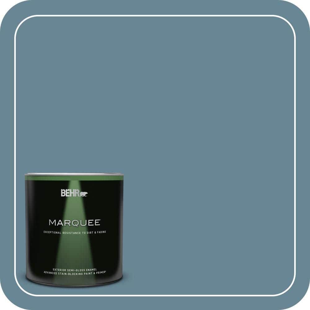 BEHR MARQUEE 1 qt. #MQ5-60 South Pacific Semi-Gloss Enamel Exterior Paint & Primer