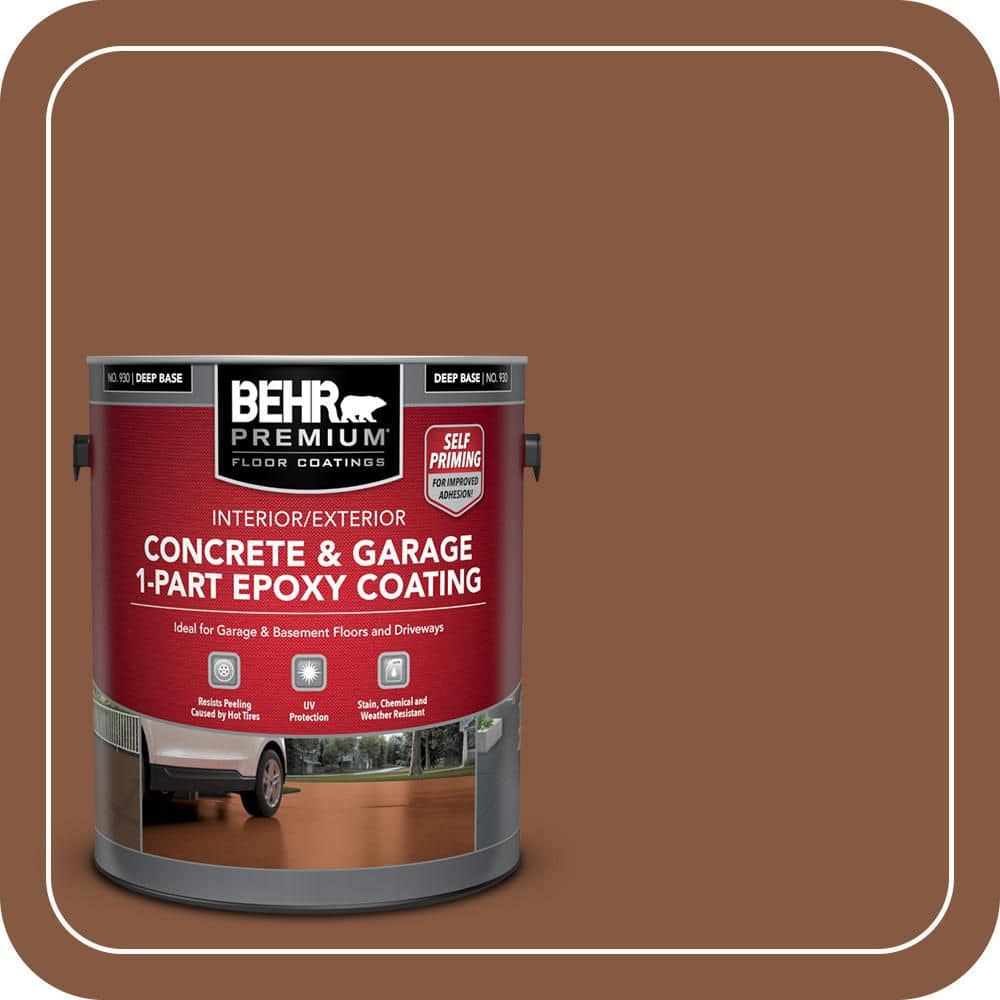 BEHR PREMIUM #SC-116 Self-Priming 1-Part Epoxy Satin Interior/Exterior Concrete and Garage Floor Paint (1)