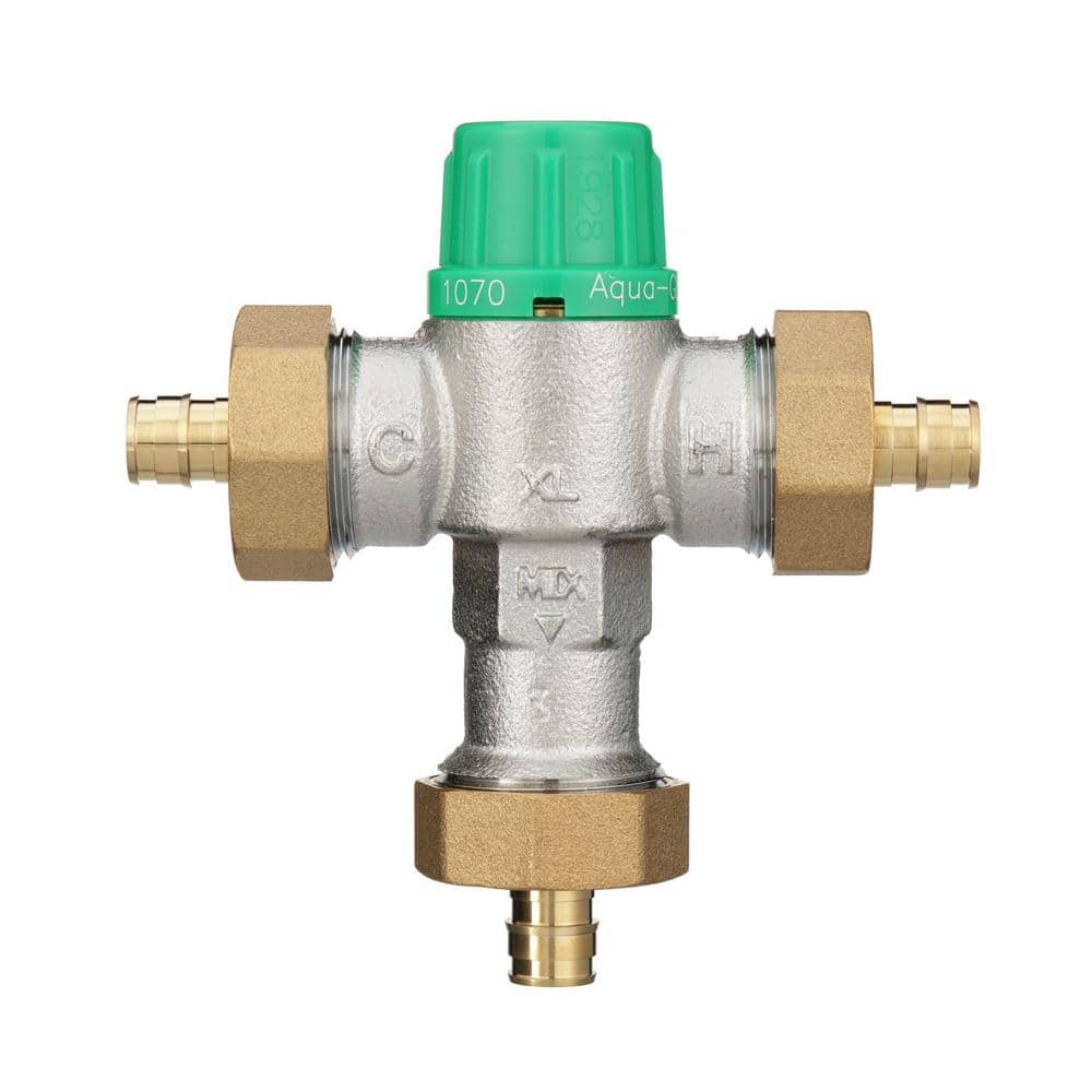 Wilkins 1/2 in. ZW1070XL Aqua-Gard Thermostatic Mixing Valve with PEX F1960 Connection Lead Free (1)
