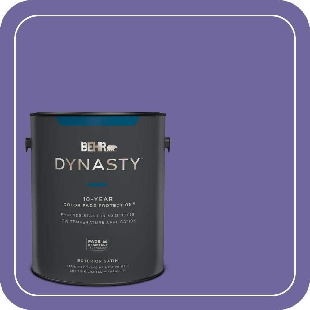 BEHR DYNASTY 1 gal. #630B-7 Pandora Satin Enamel Exterior Stain-Blocking Paint & Primer
