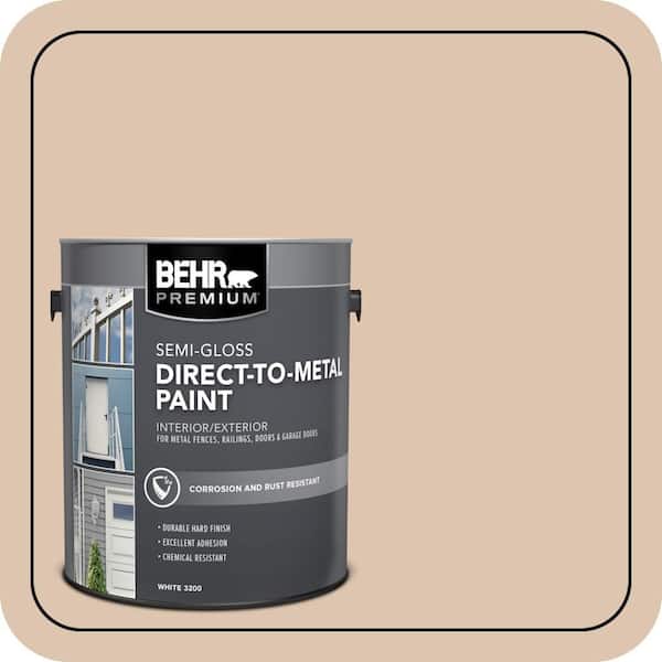 BEHR PREMIUM 1 gal. #N250-2A Bali Sand Semi-Gloss Direct to Metal Interior/Exterior Paint (2)