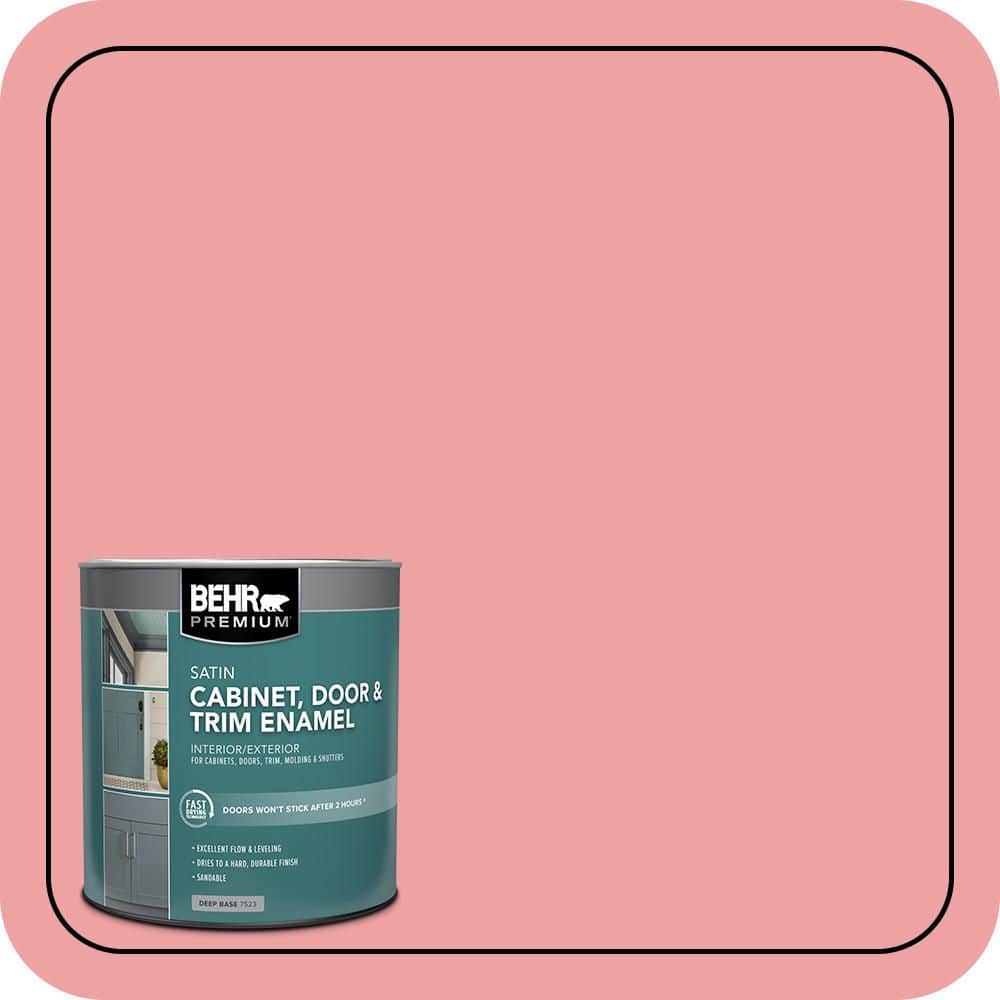 BEHR PREMIUM 1 qt. #P170-3 Infatuation Satin Enamel Interior/Exterior Cabinet, Door & Trim Paint (1)