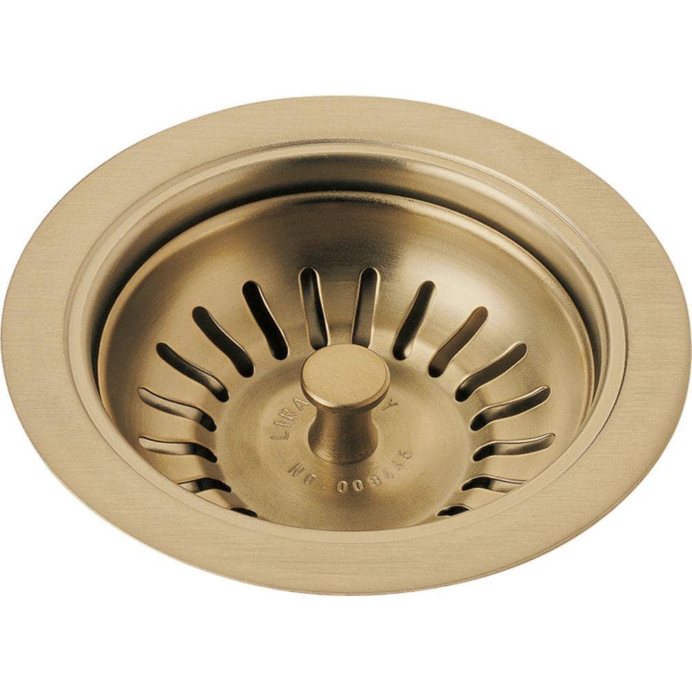 Delta Gold 4-1/2 in. Kitchen Sink Flange and Strainer in Champagne Bronze