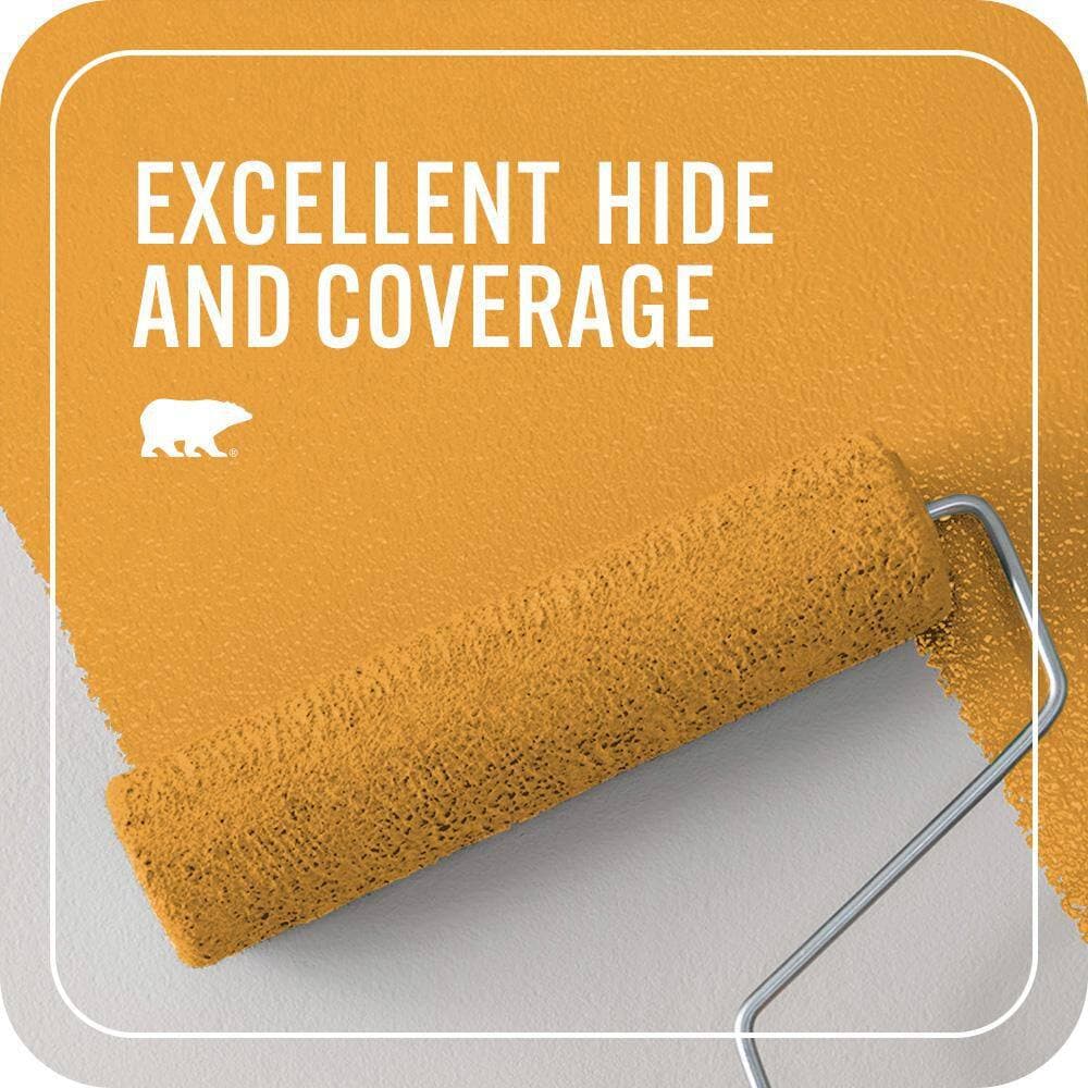 BEHR PREMIUM PLUS 1 qt. Home Decorators #HDC-FL14-5 Gilded Leaves Flat EcoMix Plant-Based Interior Paint & Primer (2)