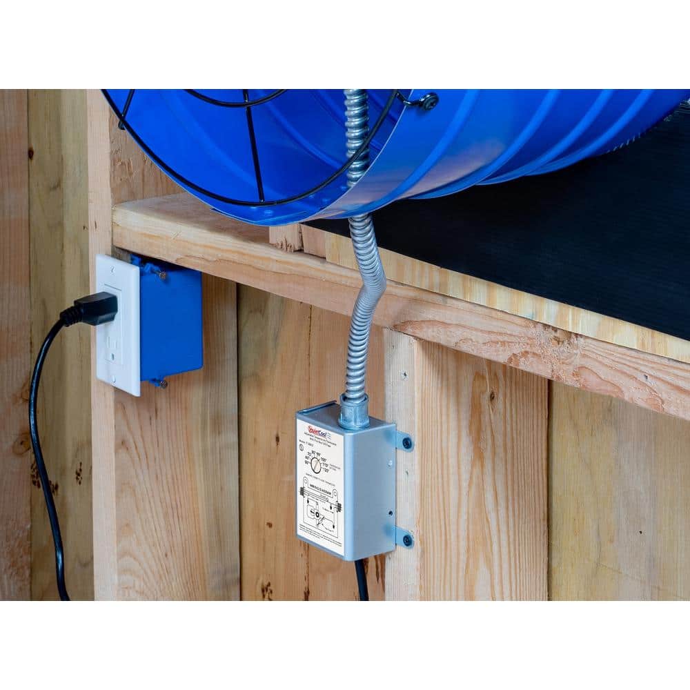 QuietCool Attic Fan Mechanical Replacement Thermostat with Built-In Fire Safety Shut Off (2)