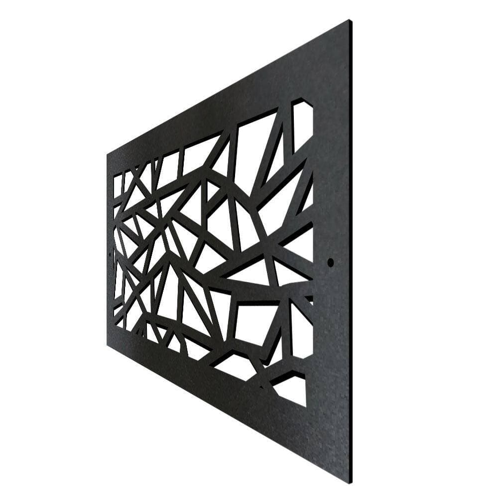 STELLAR Metal Screw-In Floor Register. Duct Opening 6x12 (Overall 8x14) - Triangles Design (2)