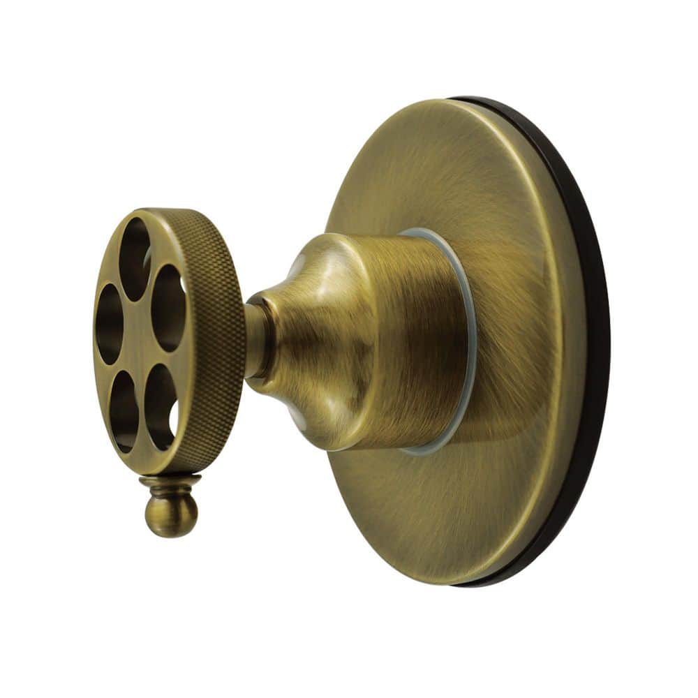 Kingston Brass Wendell 3/4 in. Single-Handle 1-Hole Wall Mount 6-Way Diverter Valve with Trim Kit in Antique Brass (1)