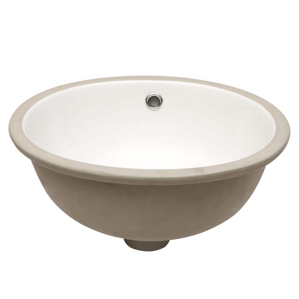 Miscool Anky 16.5 in. W Undermount Bathroom Sink in White Ceramic (1)