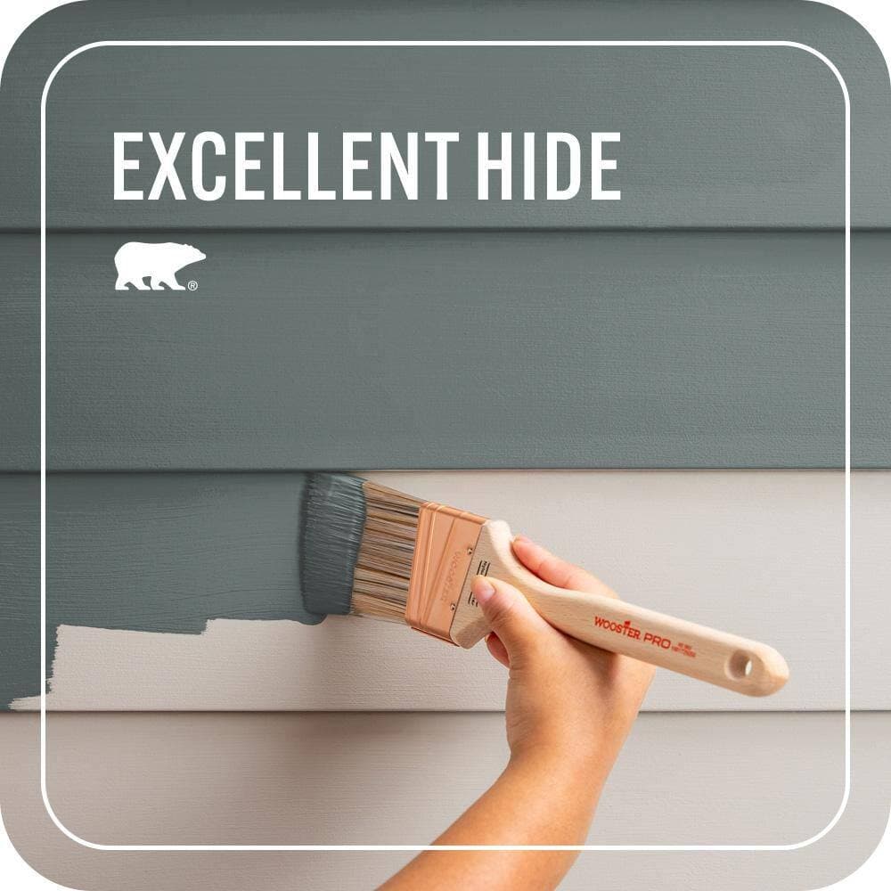 BEHR PREMIUM PLUS 1 gal. #PPU12-19 Mountain Pine Flat Exterior Paint & Primer (4)