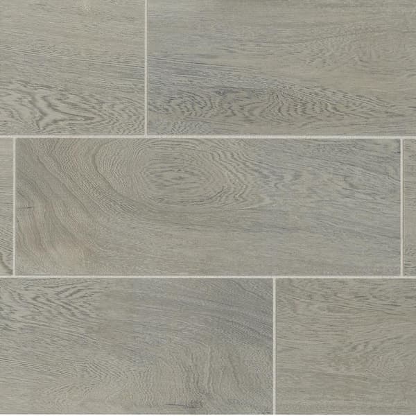 TrafficMaster Glenwood Fog 7 in. x 20 in. Ceramic Floor and Wall Tile