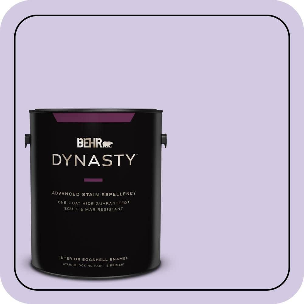 BEHR DYNASTY 1 gal. #650C-3 Light Mulberry Eggshell Enamel Interior Stain-Blocking Paint & Primer