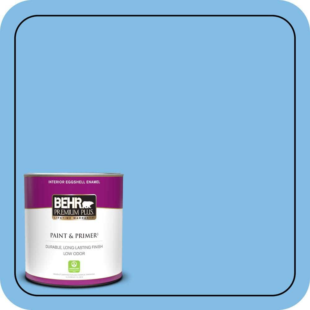 BEHR PREMIUM PLUS 1 qt. #MQ4-27 CEst La Vie Eggshell Enamel Low Odor Interior Paint & Primer (1)