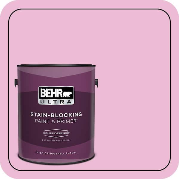 BEHR ULTRA 1 gal. #690A-3 Sweet Taffy Extra Durable Eggshell Enamel Interior Paint & Primer (2)