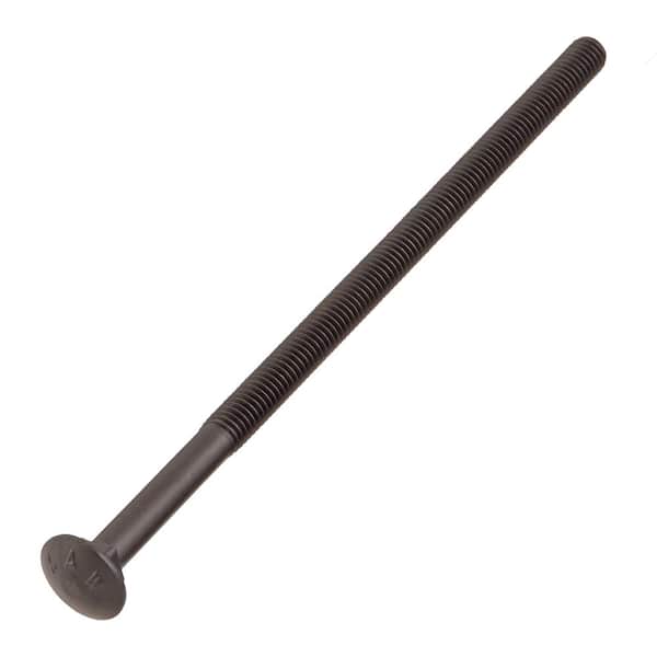 DECKMATE 3/8 in. -16 x 8 in. Black Deck Exterior Carriage Bolt (2)