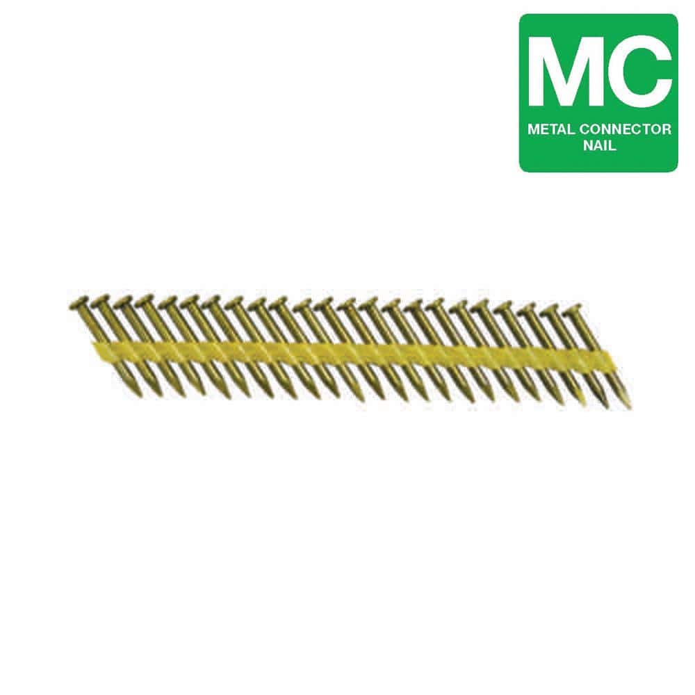Grip-Rite 1-1/2 in x .148 33° Plastic Collated Exterior Galvanized Steel Smooth Shank Joist Hanger Nails 2000 per Box (2)