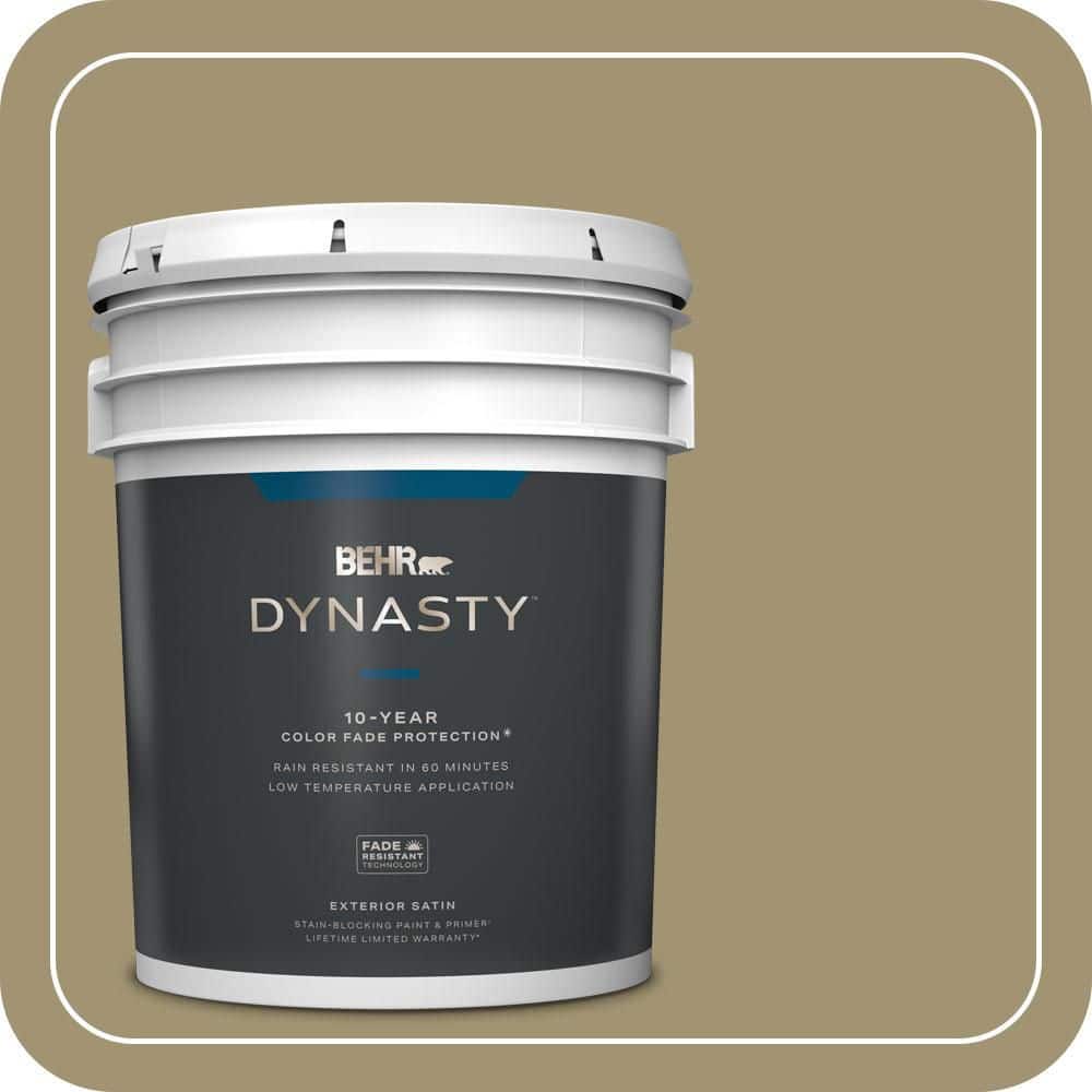 BEHR DYNASTY 5 gal. #PMD-37 Caraway Satin Enamel Exterior Stain-Blocking Paint & Primer