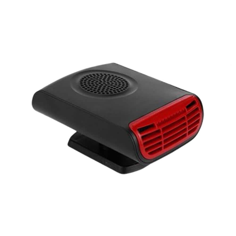 Ahfiwaso 150-Watt 12-Volt Portable Forced Air Car Heater and Defroster Heating and Cooling Fan Plugs into Cigarette Lighter Black
