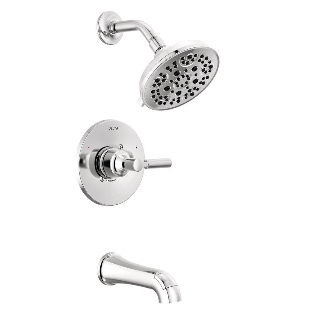 Delta Lorna Single Handle 5-Spray Tub and Shower Faucet 1.75 GPM in Chrome Valve Included (1)