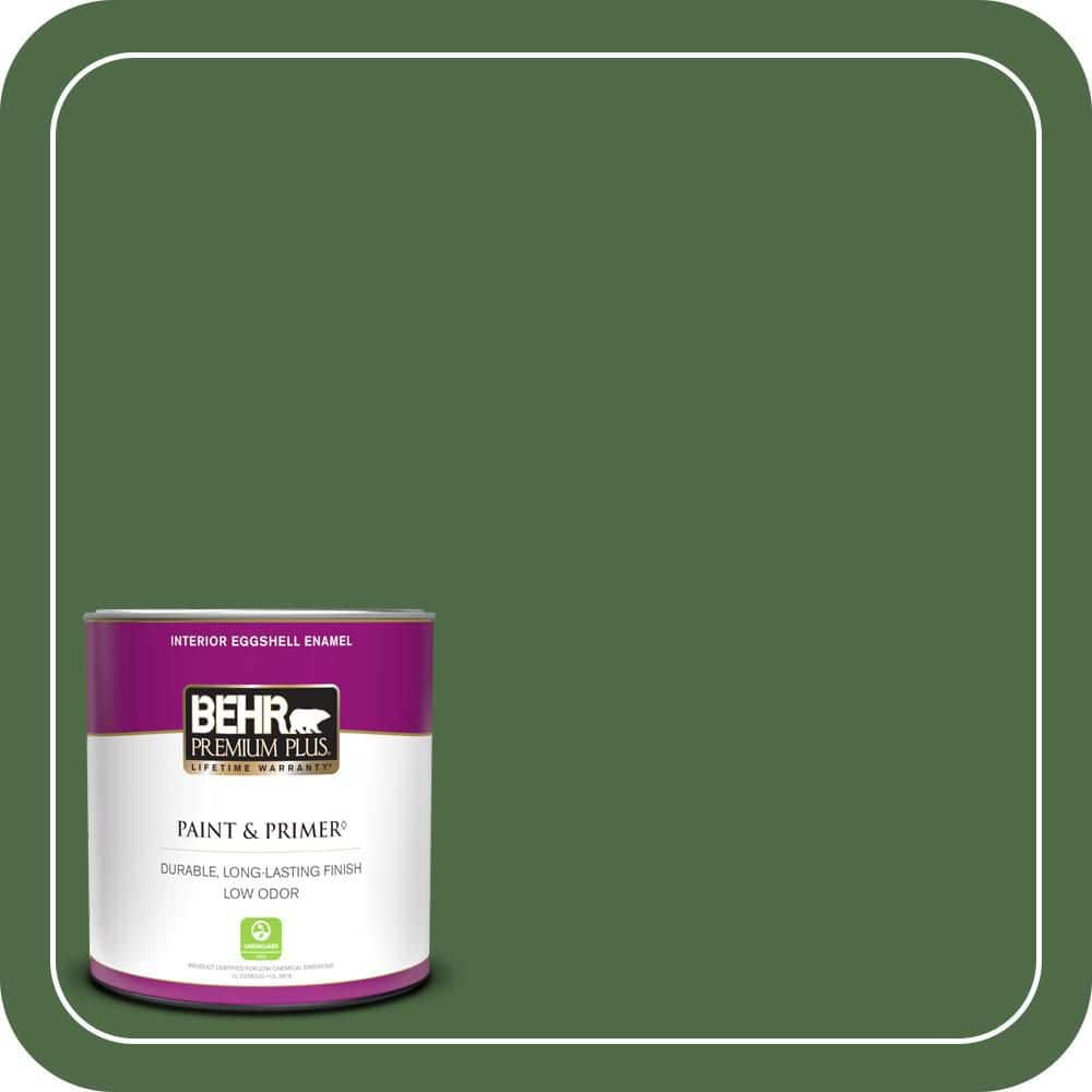 BEHR PREMIUM PLUS #M400-7 Garden Cucumber Enamel & Primer Color Sample