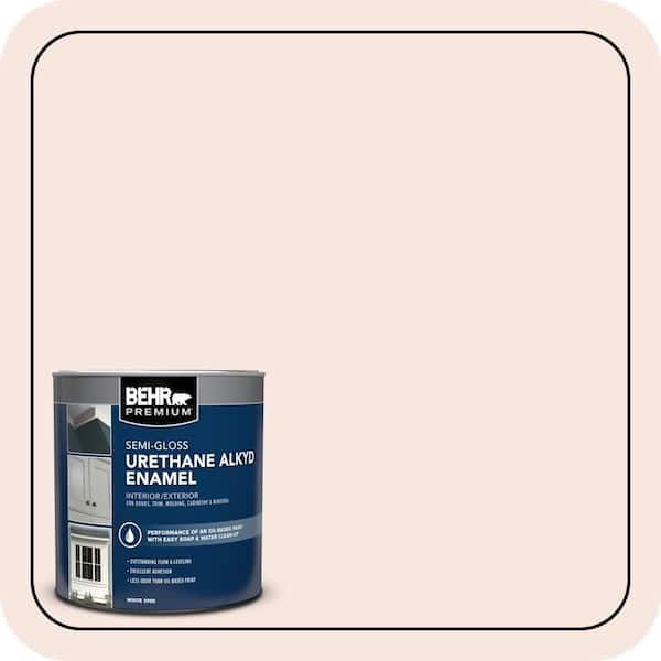 BEHR PREMIUM 1 qt. #RD-W03 My Sweetheart Semi-Gloss Enamel Urethane Alkyd Interior/Exterior Paint (2)