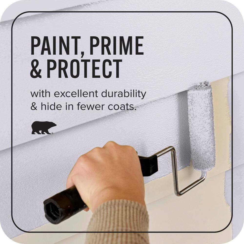 BEHR ULTRA 1 qt. #650E-2 Lovely Lavender Satin Enamel Exterior Paint & Primer (3)
