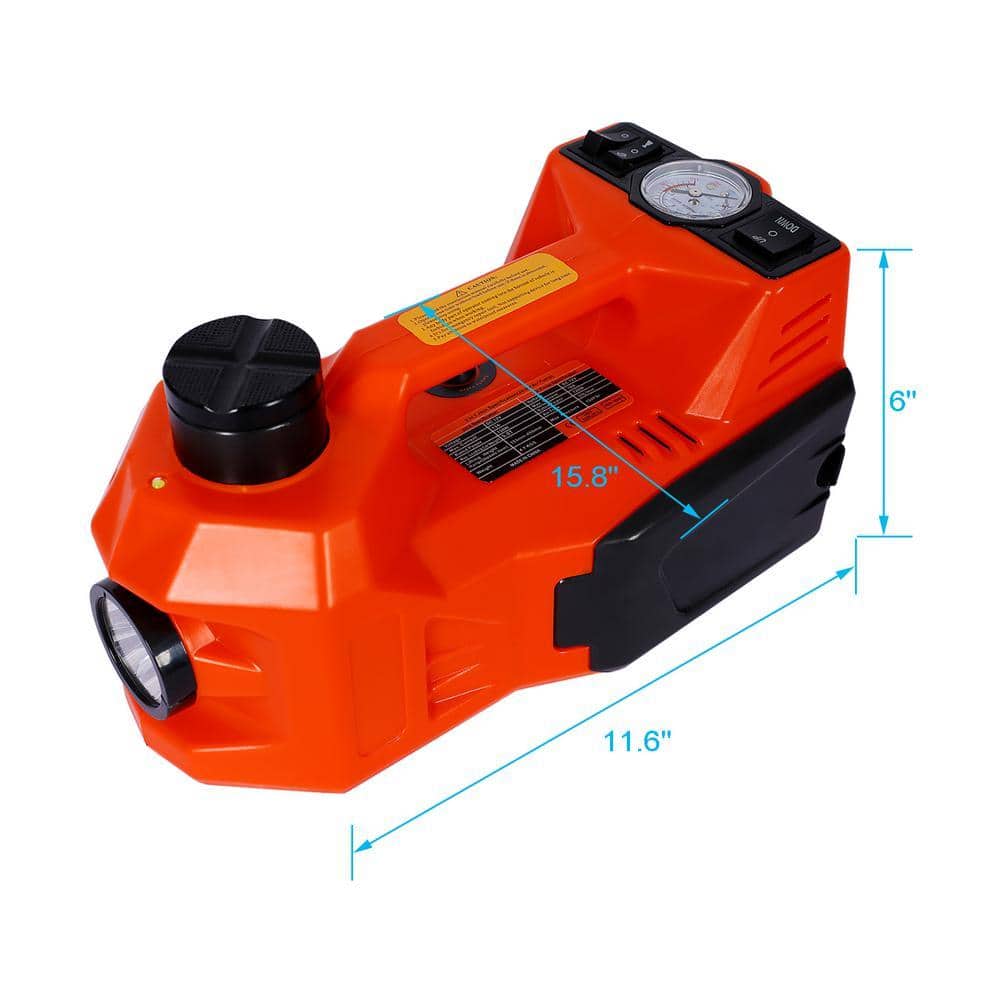 Kahomvis 10000 lb. Plastic Electric Car Jack Kit with Electric Impact Wrench for SUV, MPV Sedan (2)