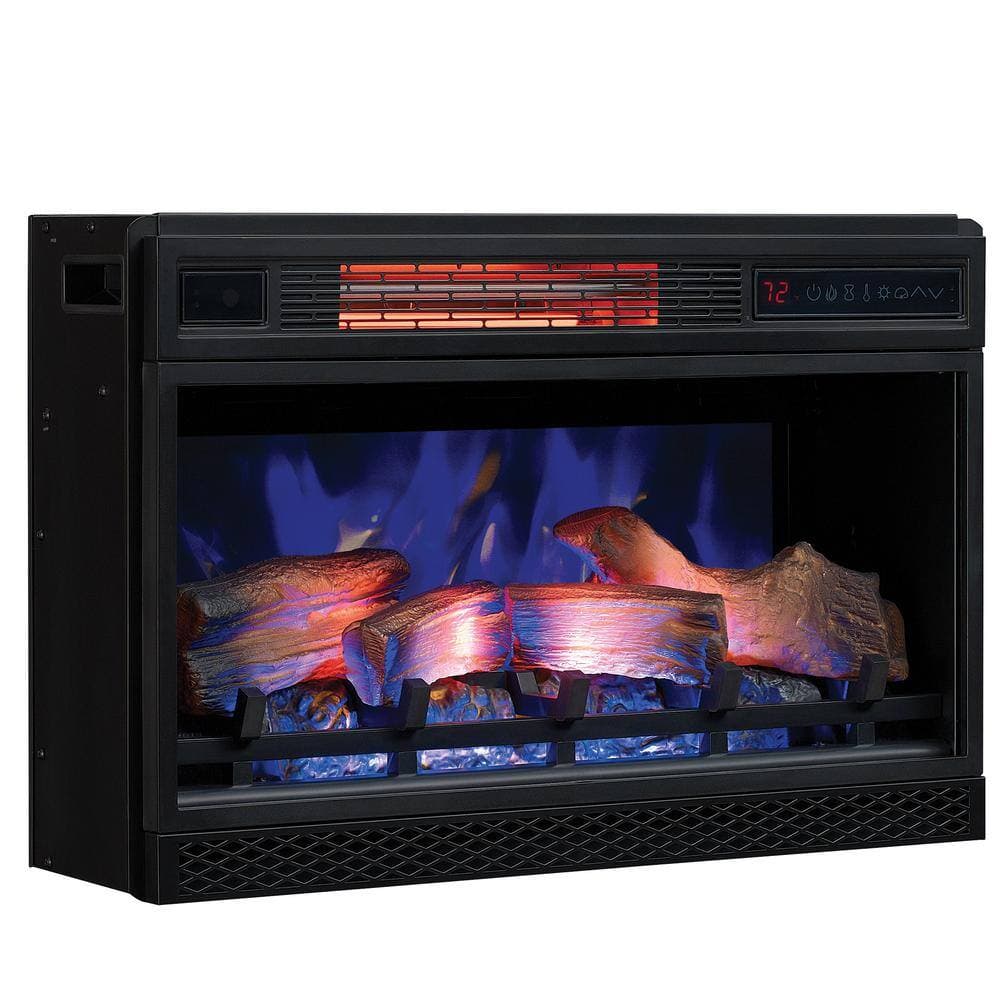 Classic Flame 26 in. Ventless Infrared Electric Fireplace Insert with Safer Plug (2)