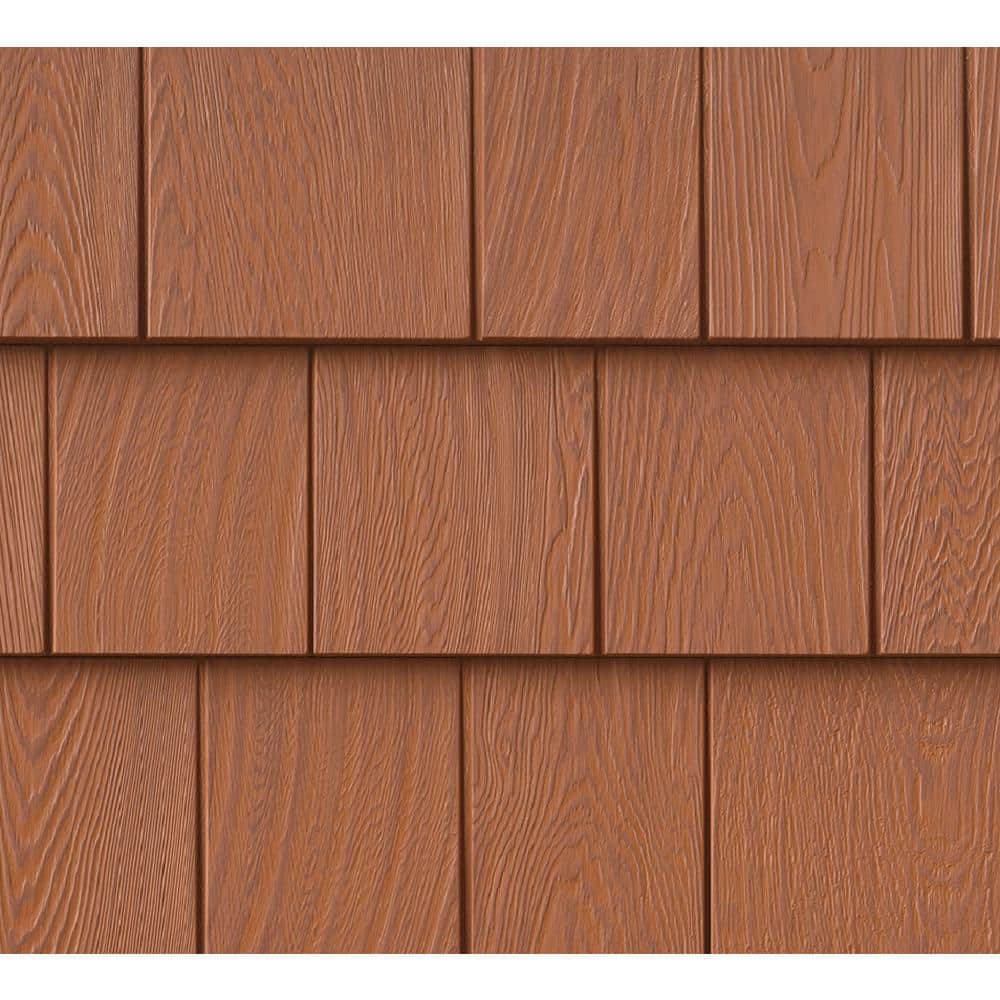 Grayne 8-1/2 in. x 60-3/4 in. Treated Cedar Engineered Rigid PVC Shingle Panel 7.5 in. Exposure (32 per Box) (2)