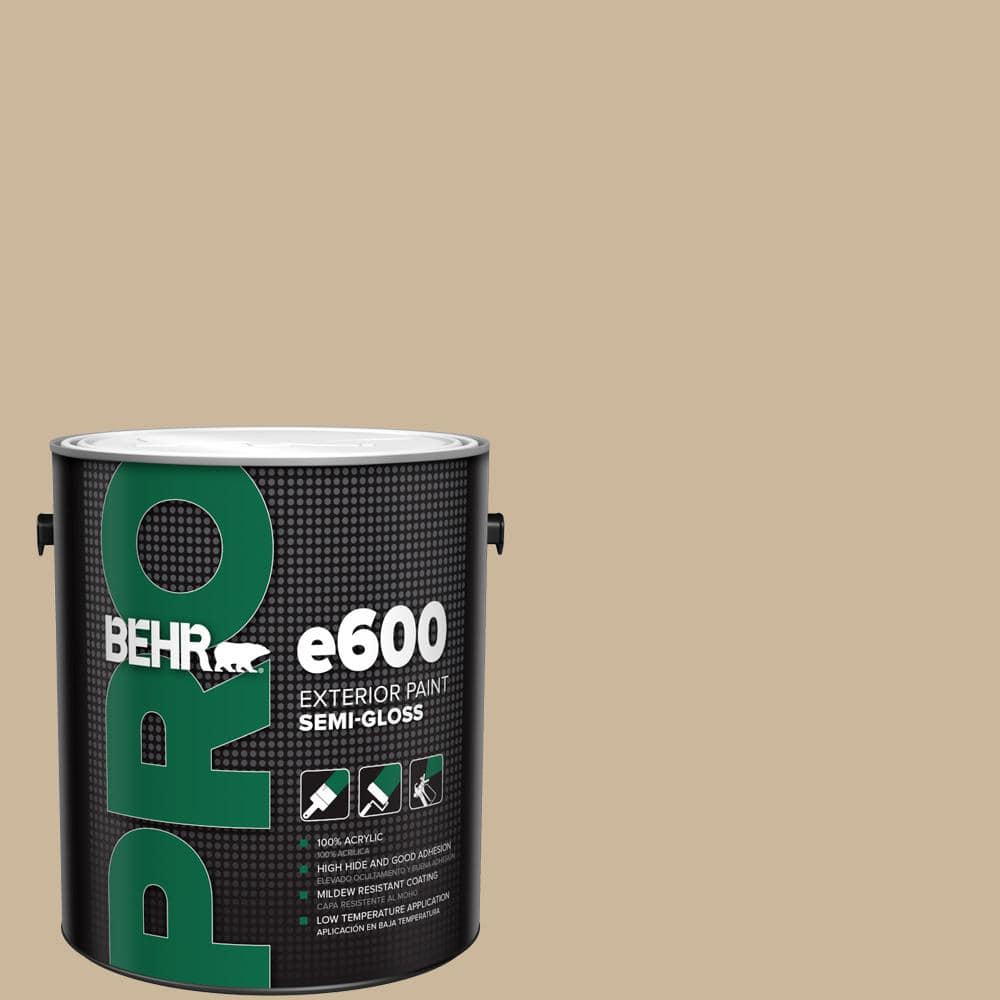 BEHR PRO 1 gal. #MQ2-21 Elemental Tan Semi-Gloss Exterior Paint