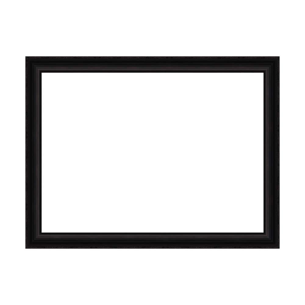Amanti Art Mirror Makeover Parlor Black 49.25 in. W x 37.25 in. H Bathroom Mirror Frame Border Kit-Fits a 48 x 36 Mirror (1)
