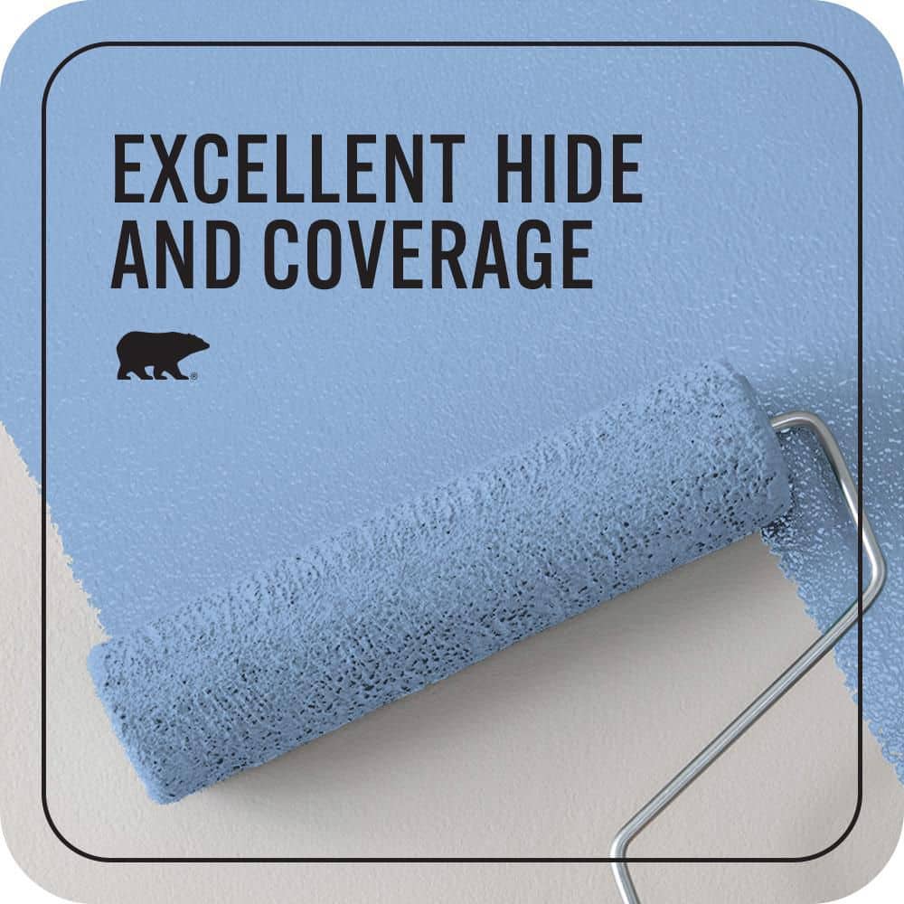 BEHR PREMIUM PLUS #580B-5 Cornflower Blue Enamel EcoMix Plant-Based & Primer (2)
