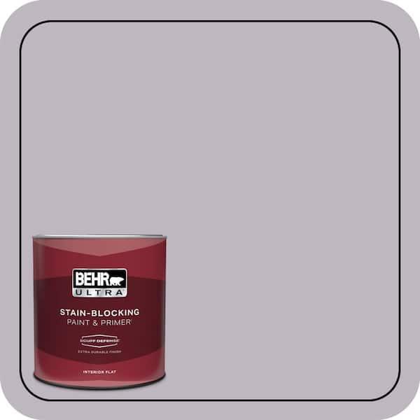 BEHR ULTRA 1 qt. #PPU16-09 Aster Extra Durable Flat Interior Paint & Primer (2)