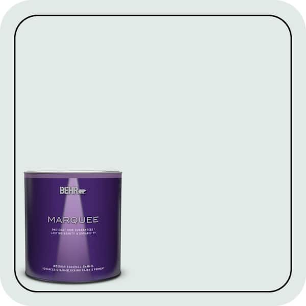 BEHR MARQUEE 1 qt. #W-D-520 Clear View Eggshell Enamel Interior Paint & Primer (2)