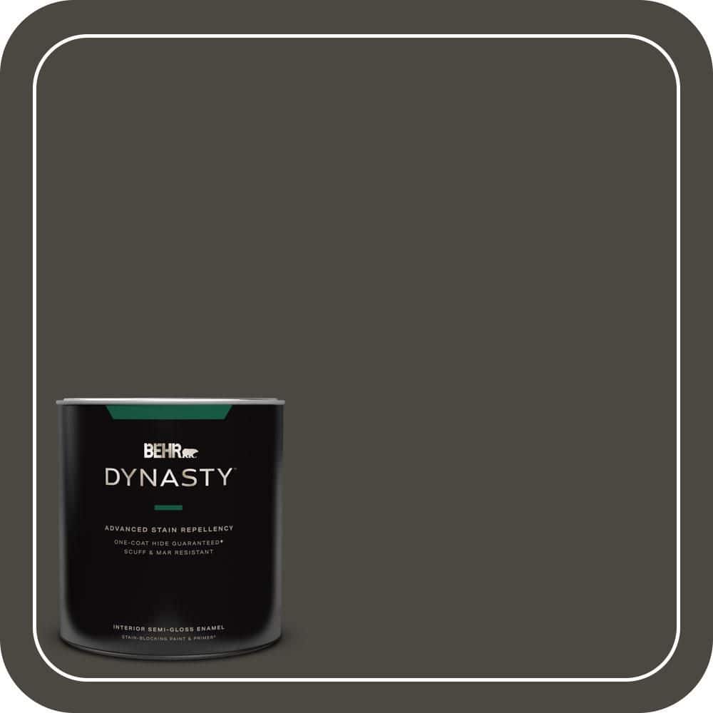 BEHR DYNASTY 1 qt. #T18-11 Unplugged Semi-Gloss Enamel Interior Stain-Blocking Paint and Primer