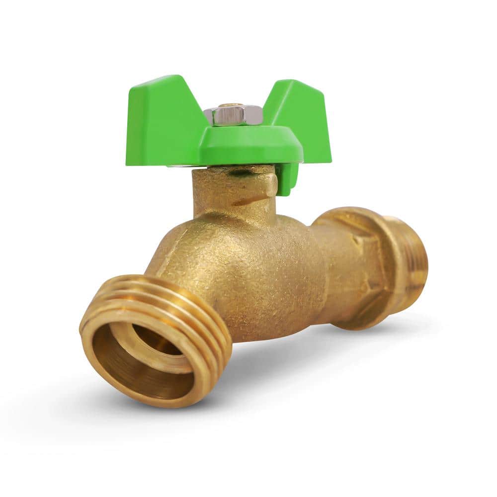 PLUMBFLEX 1/2 in. Brass Boiler Drain Valve T-handle