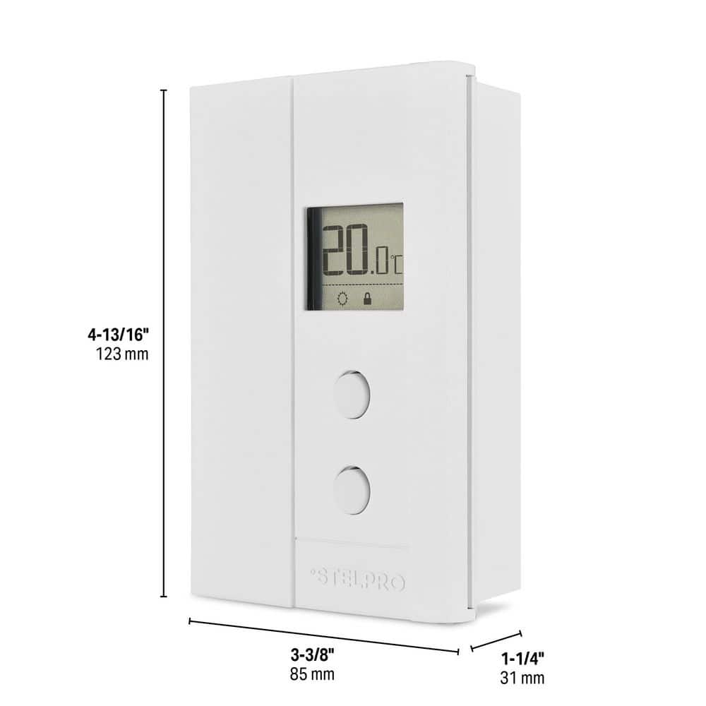 Stelpro 120/208/240-Volt 1000/1730/2000-Watt Non-Programmable Electronic Thermostat in White (2)