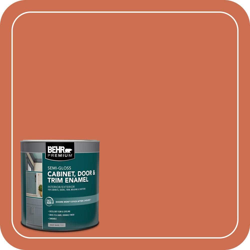 BEHR PREMIUM 1 qt. #M180-6 Tiki Torch Semi-Gloss Enamel Interior/Exterior Cabinet, Door & Trim Paint