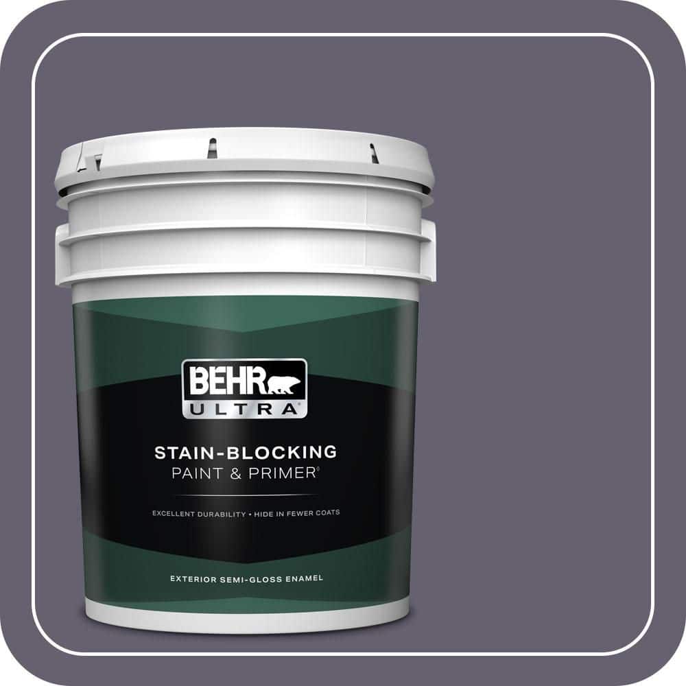 BEHR ULTRA 5 gal. #N560-6 Fashionista Semi-Gloss Enamel Exterior Paint & Primer