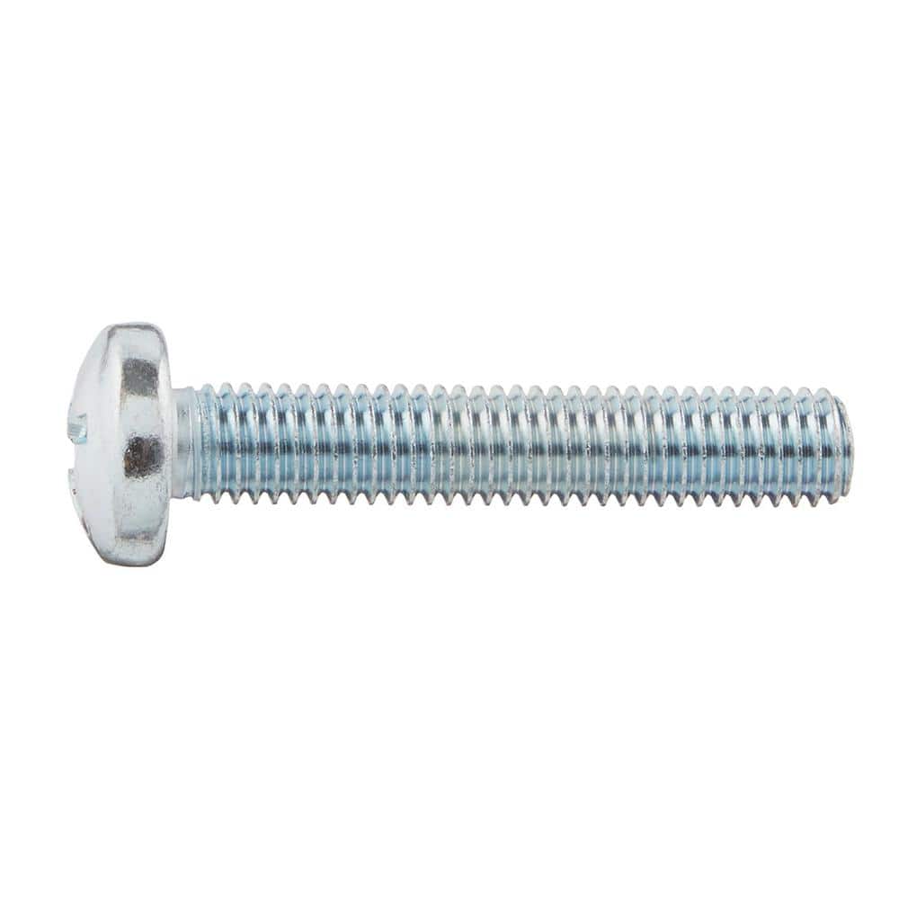 Everbilt M8-1.25 x 45mm Zinc Pan Head Phillips Drive Machine Screw 2-Pieces (3)