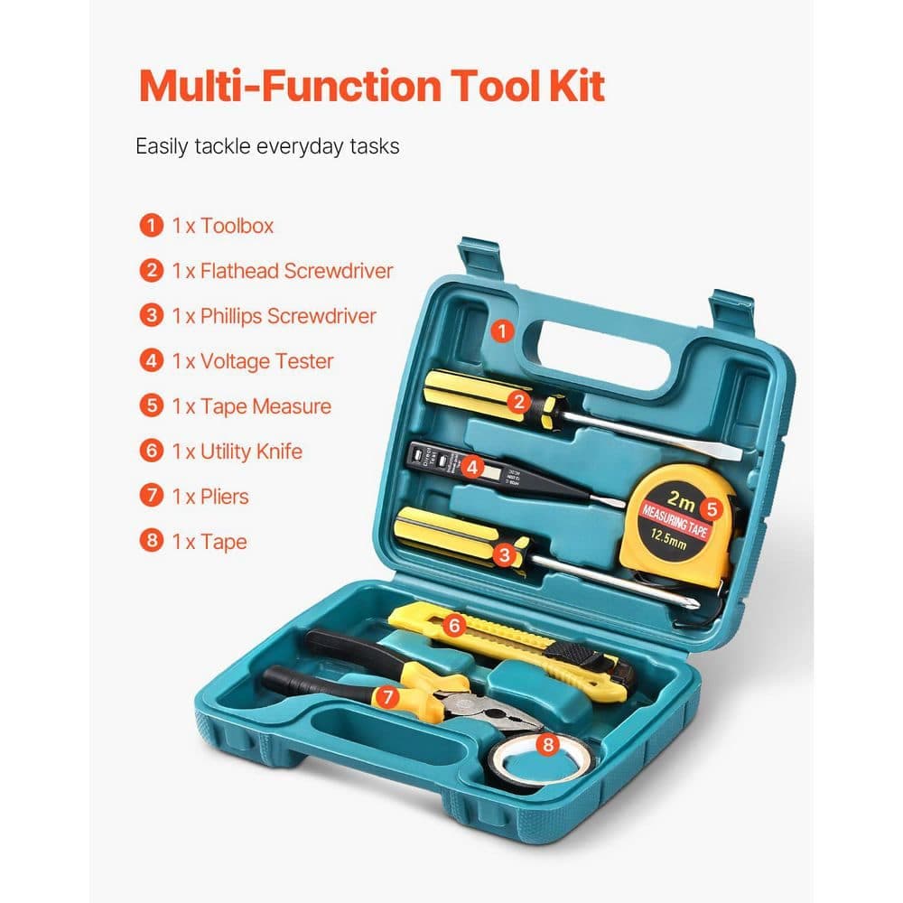 SKYSHALO 2-in-1 Car Emergency Kit with Jumper Cables, 32-Piece Road Side Assistance Tools with Medical Aid Kits, 2025 Upgrade (3)