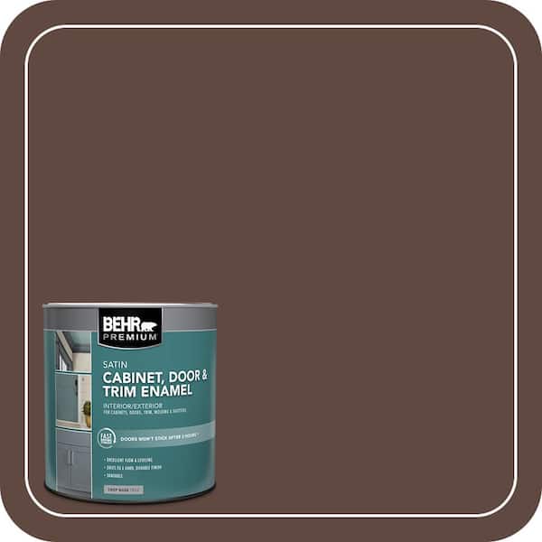 BEHR PREMIUM 1 qt. #S-G-780 Spiceberry Satin Enamel Interior/Exterior Cabinet, Door & Trim Paint (2)